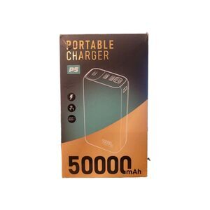 Unbranded 50,000 mAh Portable Charger w/USB-A, Micro USB, And USB-C